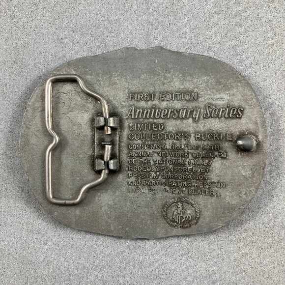Ltd Edition Western Belt Buckle 1983 Hesston NFR 25th Anniversary Pro Rodeo PRCA - Picture 2 of 2